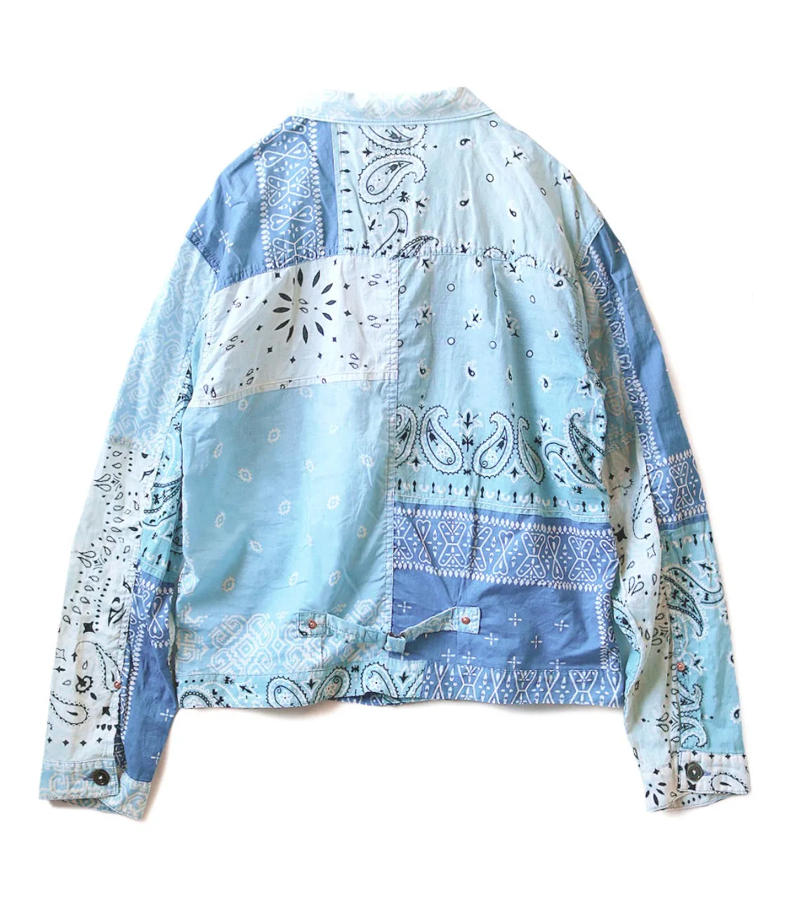 [2XL] Kapital Kountry Bandana Patchwork Pt 1st Shirt Jacket Light Blue