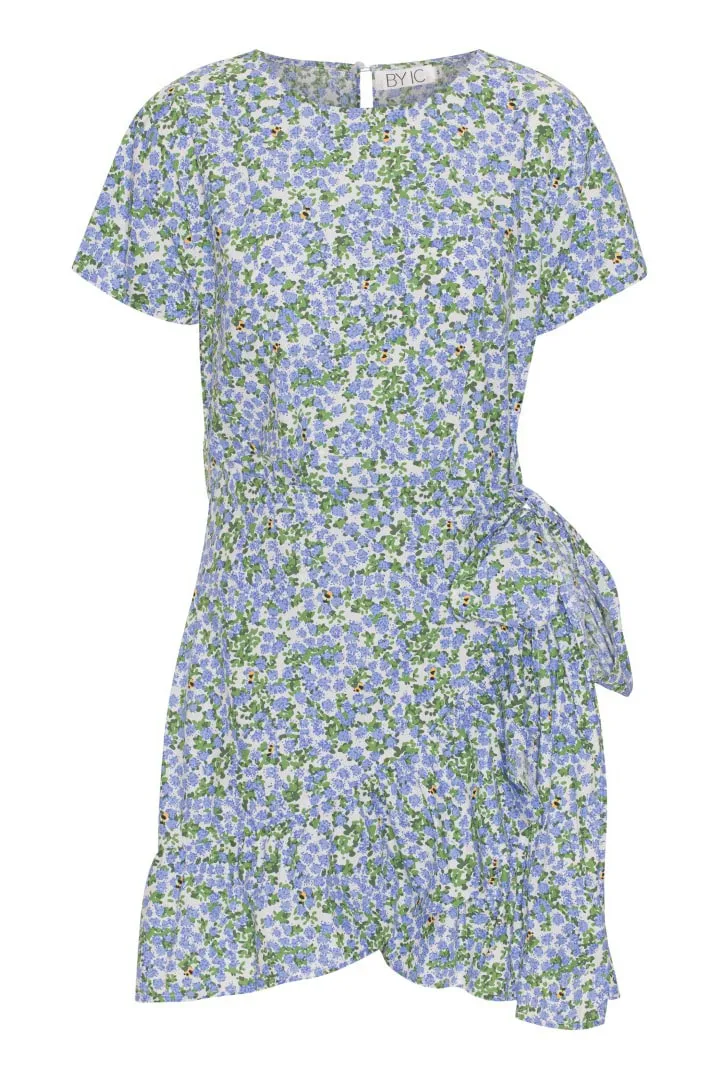 AgnesIC Kjole - Blå Blomsterprint