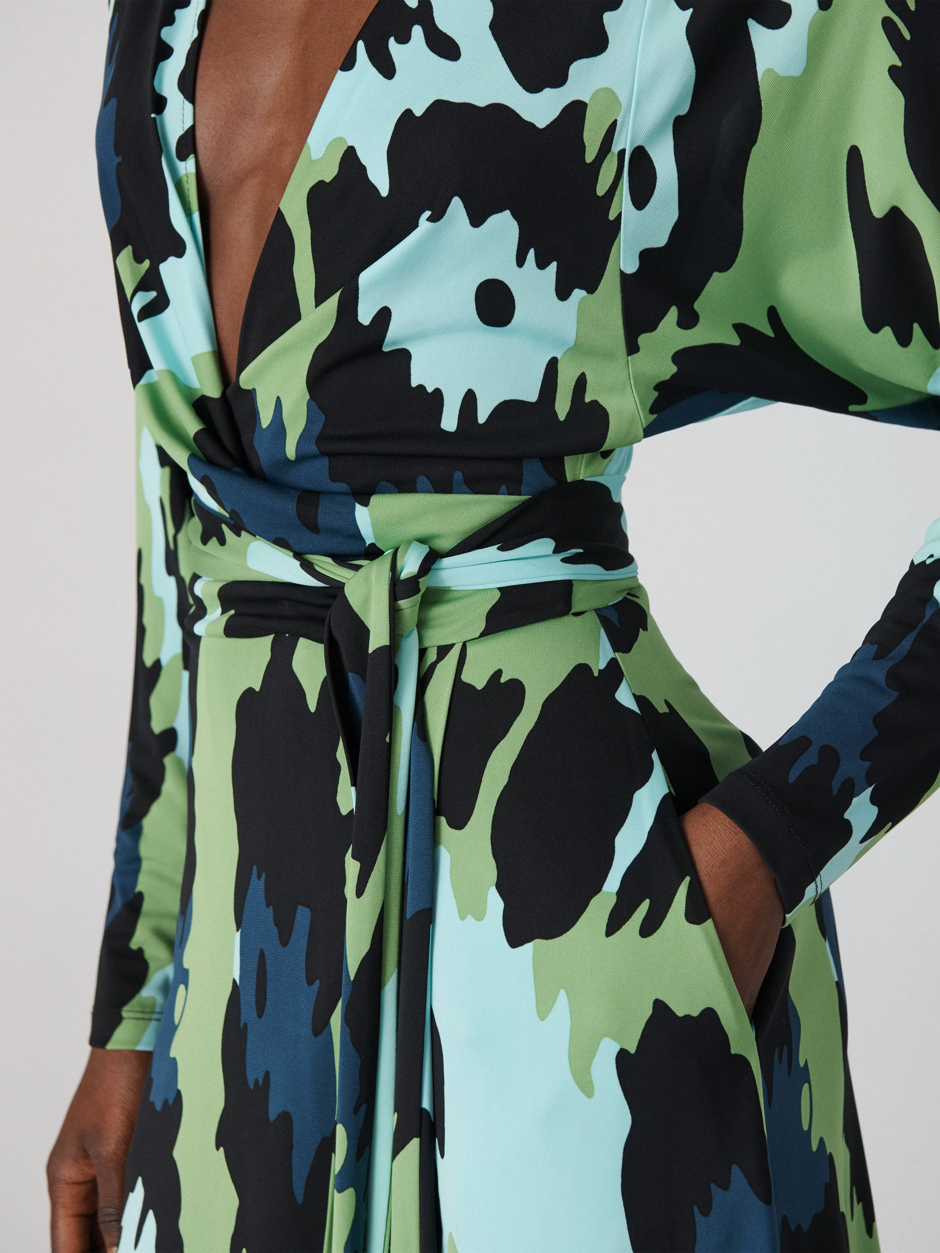 Amara Matte Jersey Wrap Dress