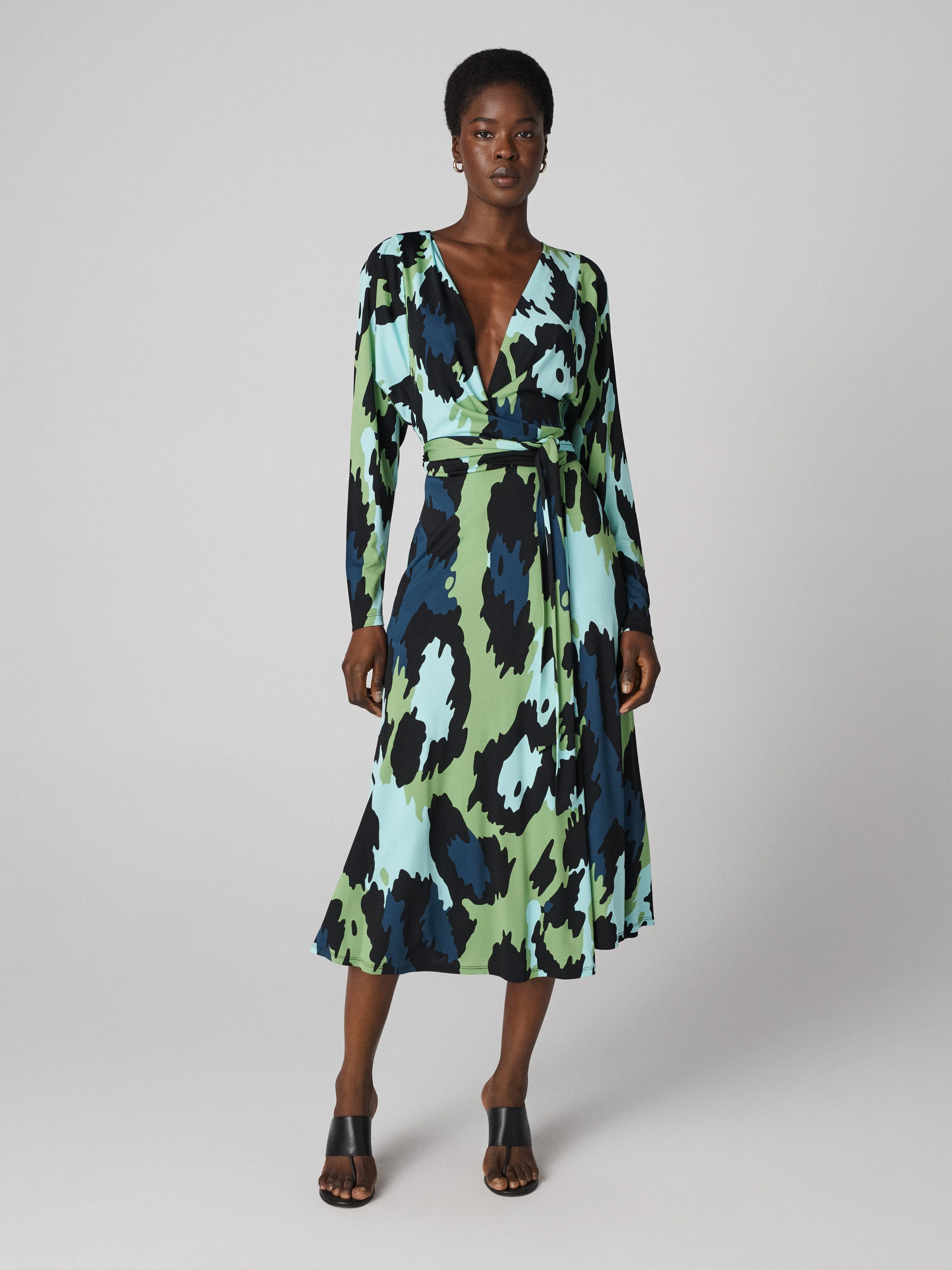 Amara Matte Jersey Wrap Dress