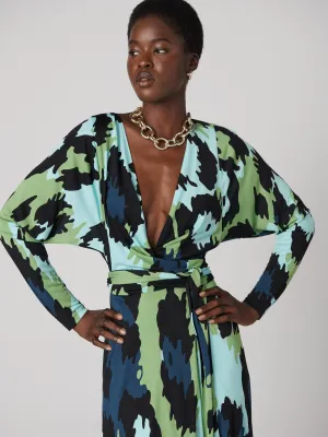 Amara Matte Jersey Wrap Dress