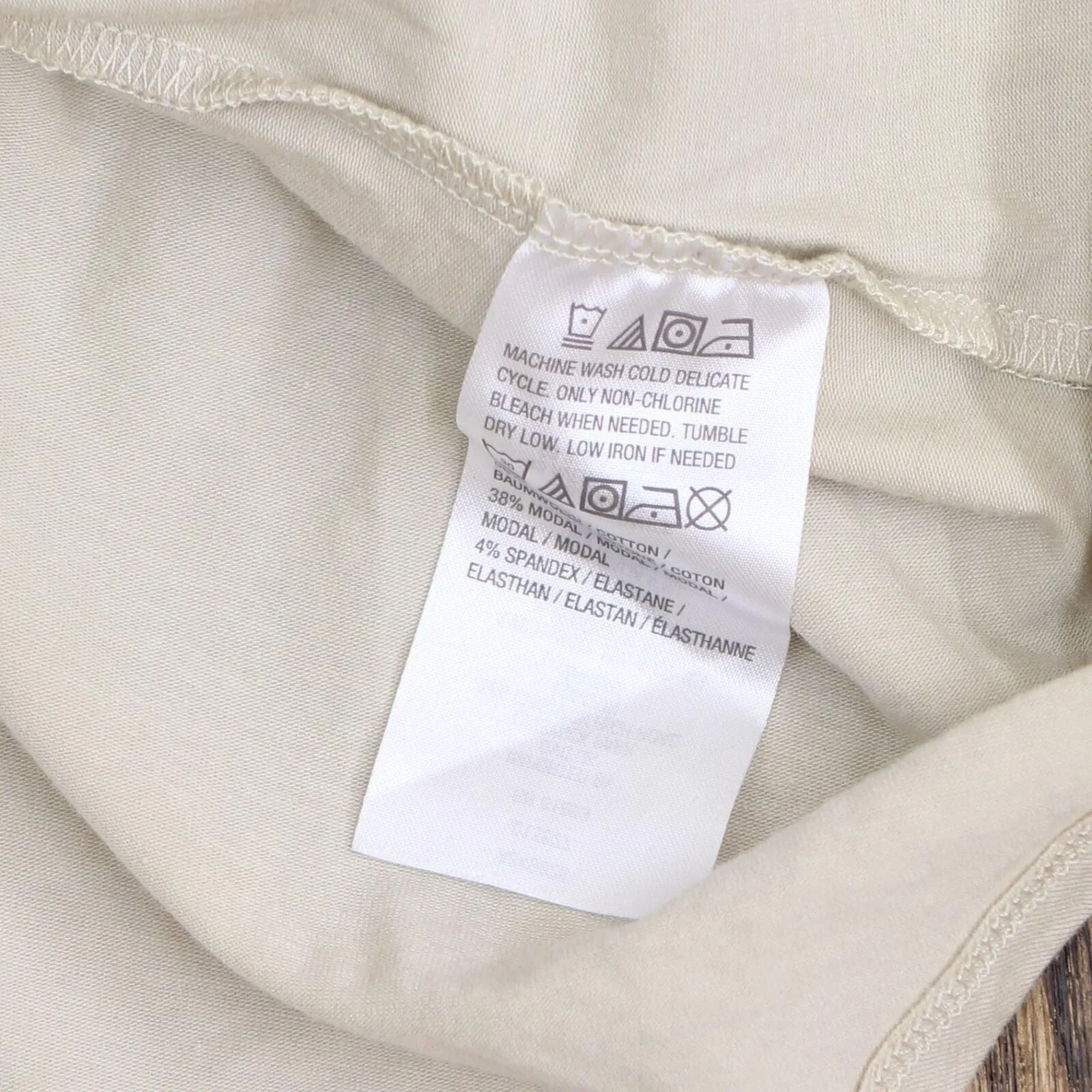 Anybody Womens Knit Short Sleeve A-Lined Oversized Shirt Tan Brown L