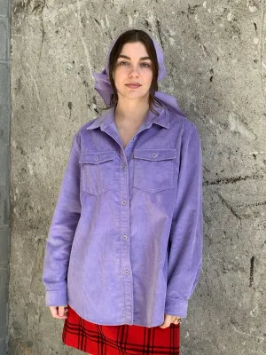 A.P.C. purple corduroy shirt