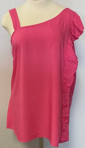 ASYMMETRICAL SLEEVELESS TOP