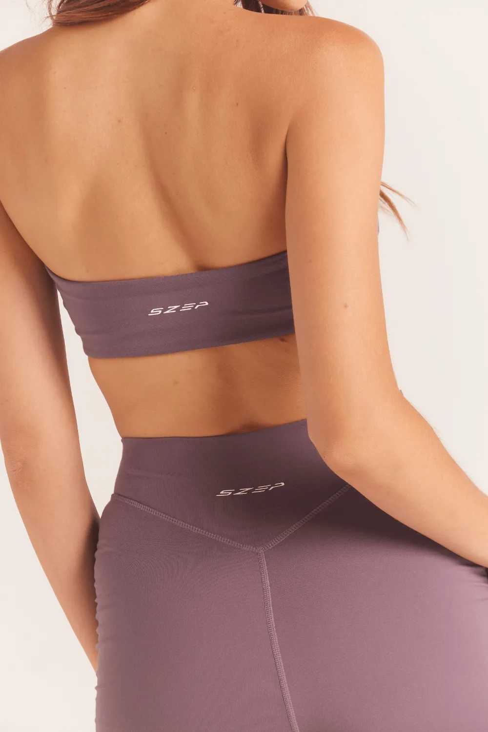 Aura Bandeau Crop - Stormy Mauve