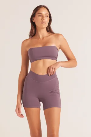 Aura Bandeau Crop - Stormy Mauve