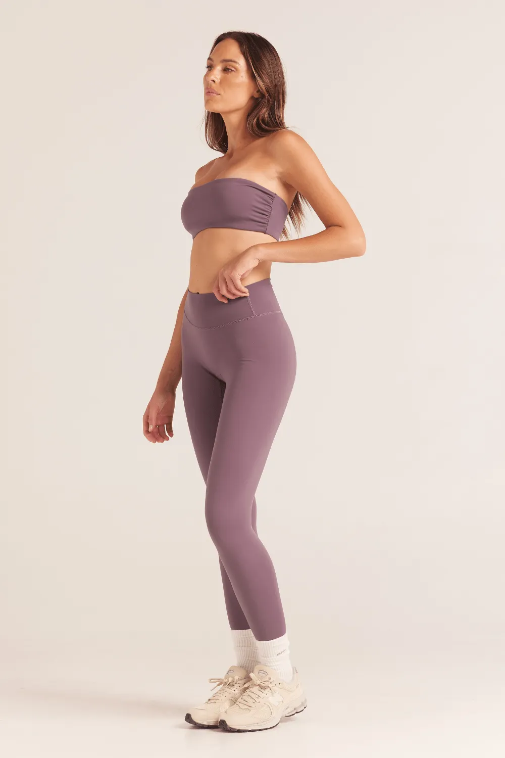 Aura Bandeau Crop - Stormy Mauve