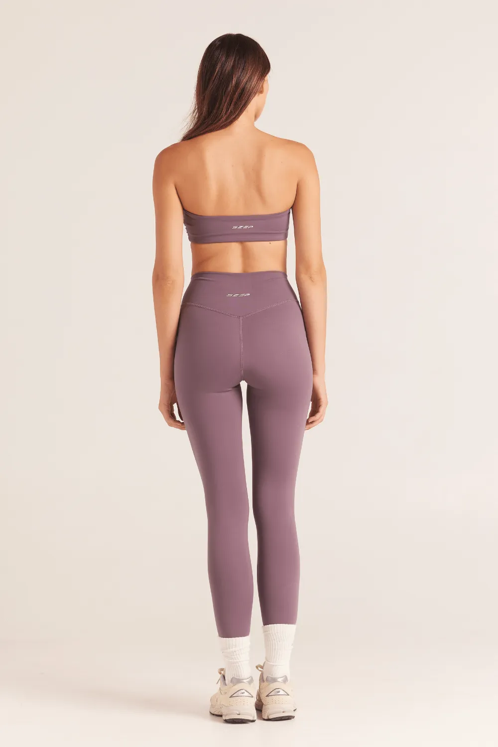 Aura Bandeau Crop - Stormy Mauve