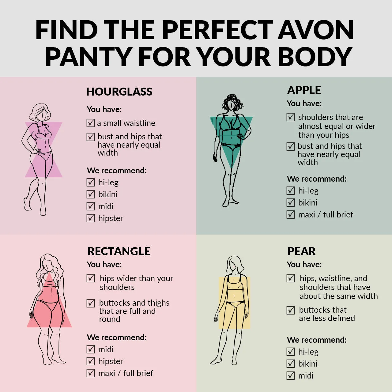 Avon Fashion Classic Milana 5-in-1 Maxi Panty Pack