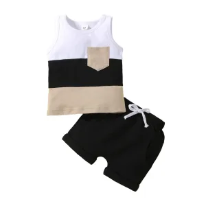 Baby Boy's Sleeveless Tops with Short