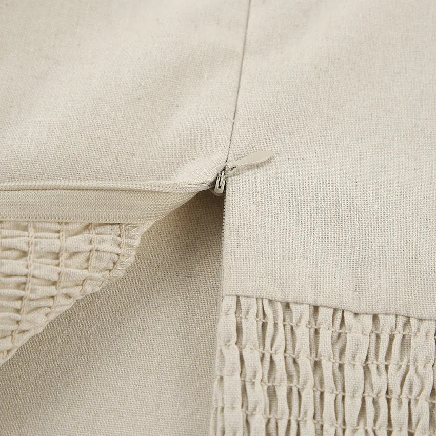 Backless Vacation Tube Top Linen Midi Maxi Dresses