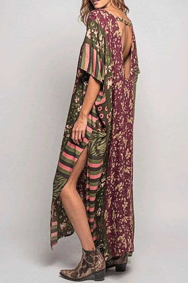 Beach Holiday Print Blouse (Fit 99 To 154lbs)
