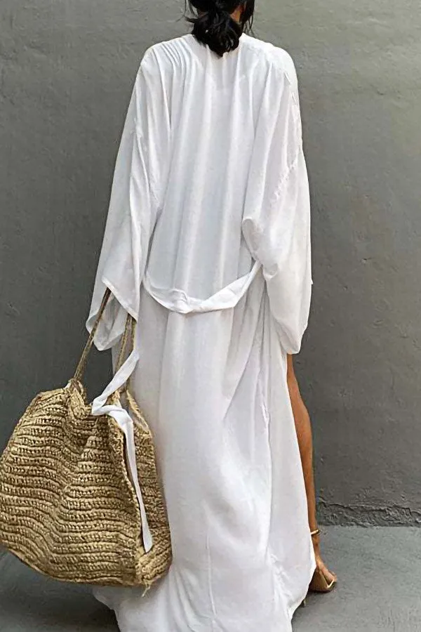 Beach Holiday Sunscreen Cardigan (Fit 99 To 154lbs)