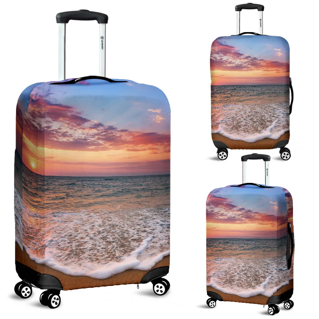 Beach Sunset Luggage Cover
