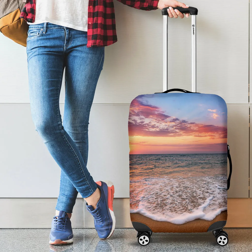 Beach Sunset Luggage Cover