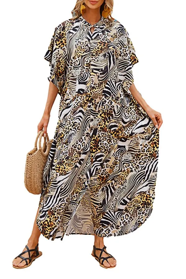 Beach Swimsuit Blouse (Fit 99 To 154lbs)