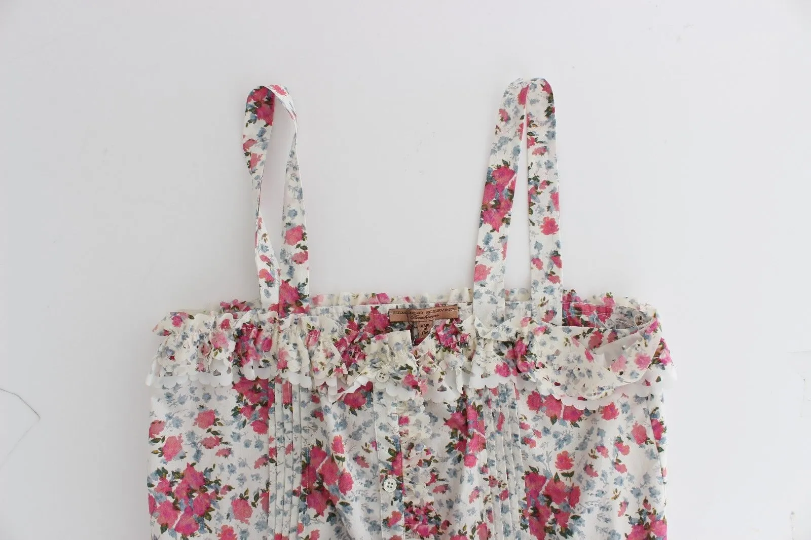 Beachwear Pink Floral Beach Mini Dress Short