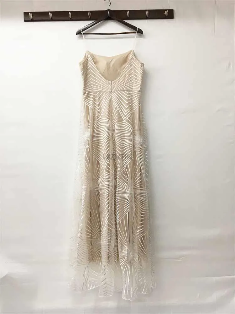 BerryBetty - Sexy Slip Embroidered Maxi Dresses for Women Summer Elegant Luxury Evening Wedding Guest Formal Long Party Dress White