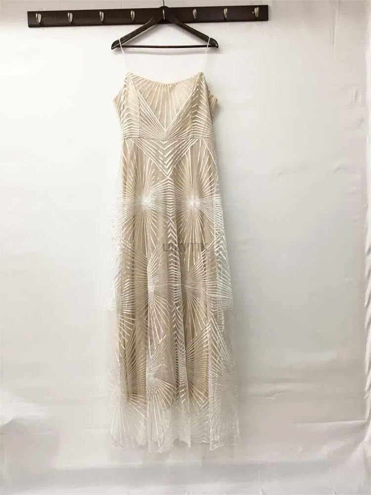 BerryBetty - Sexy Slip Embroidered Maxi Dresses for Women Summer Elegant Luxury Evening Wedding Guest Formal Long Party Dress White