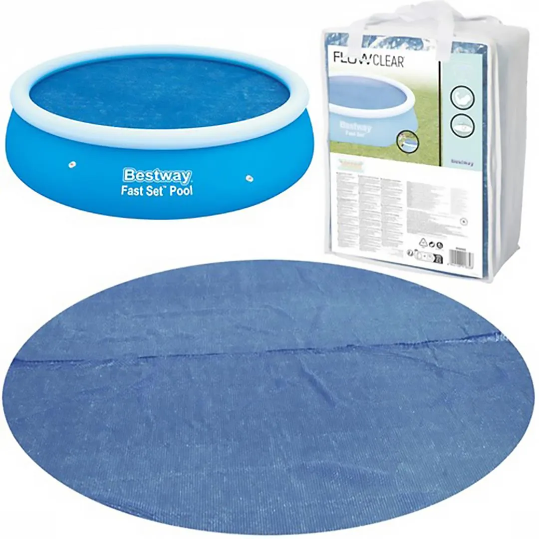 Bestway Round Solar Swimming Pool Cover 8 ft