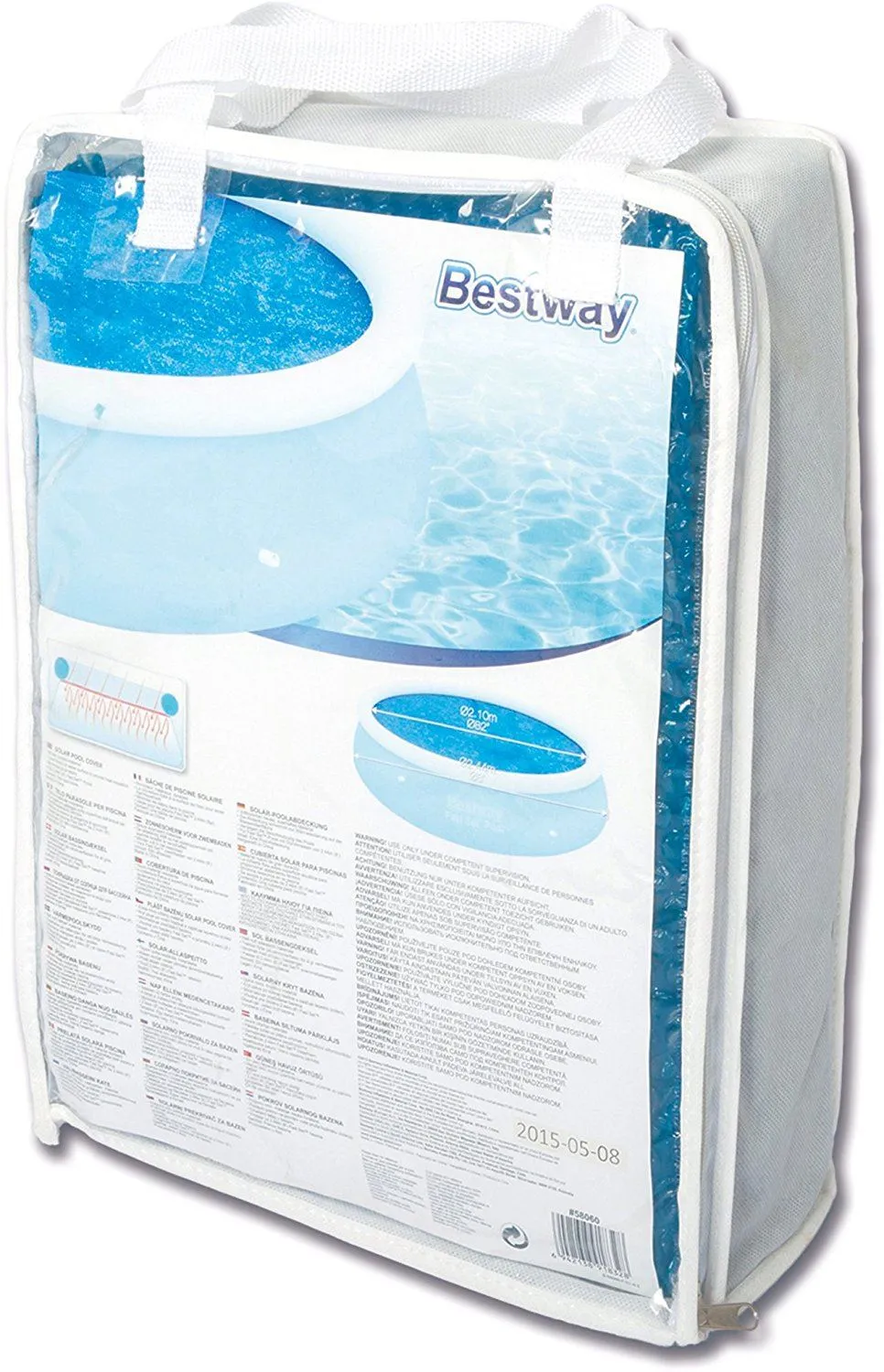 Bestway Round Solar Swimming Pool Cover 8 ft