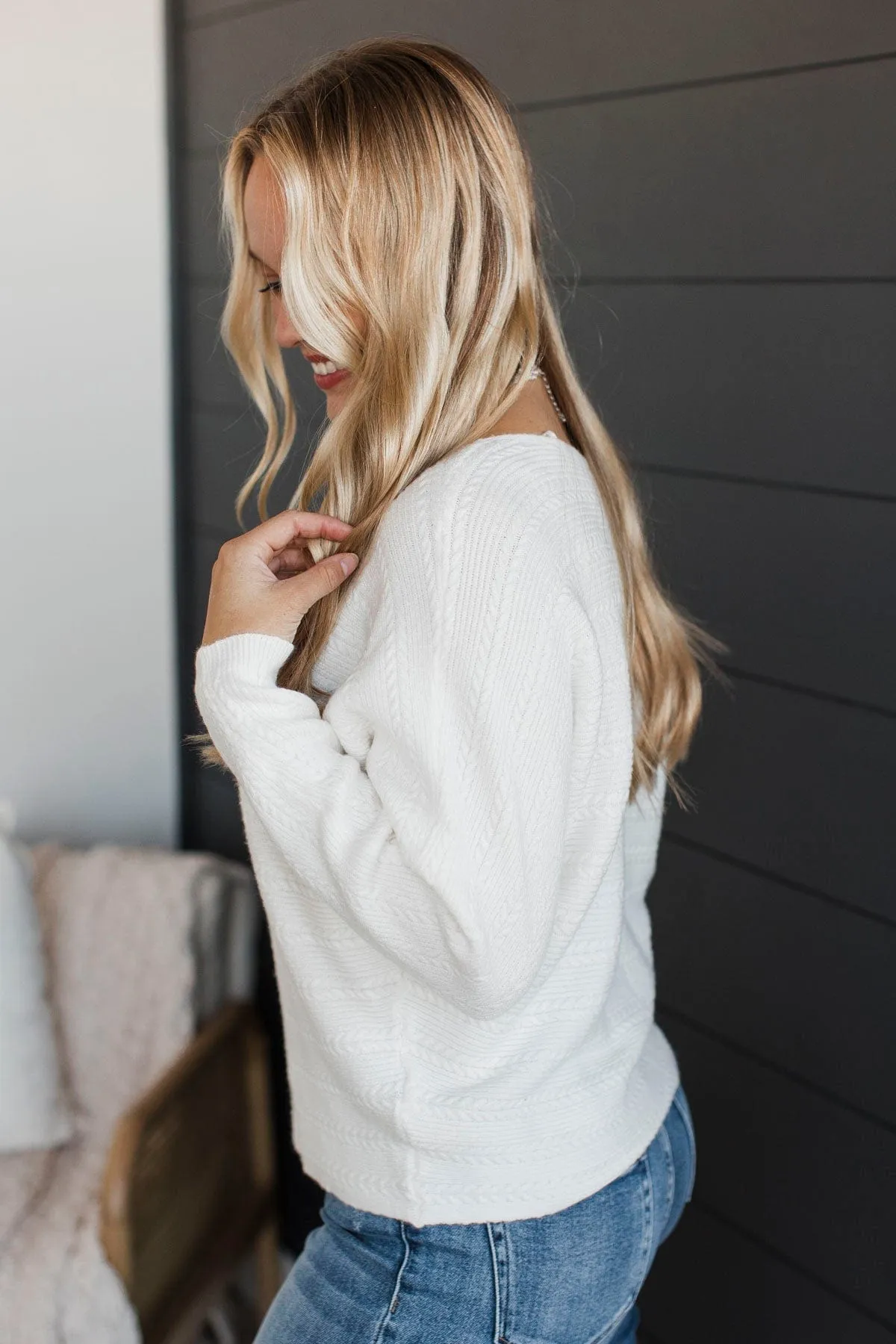 Better To Know Knit Sweater- Off-White