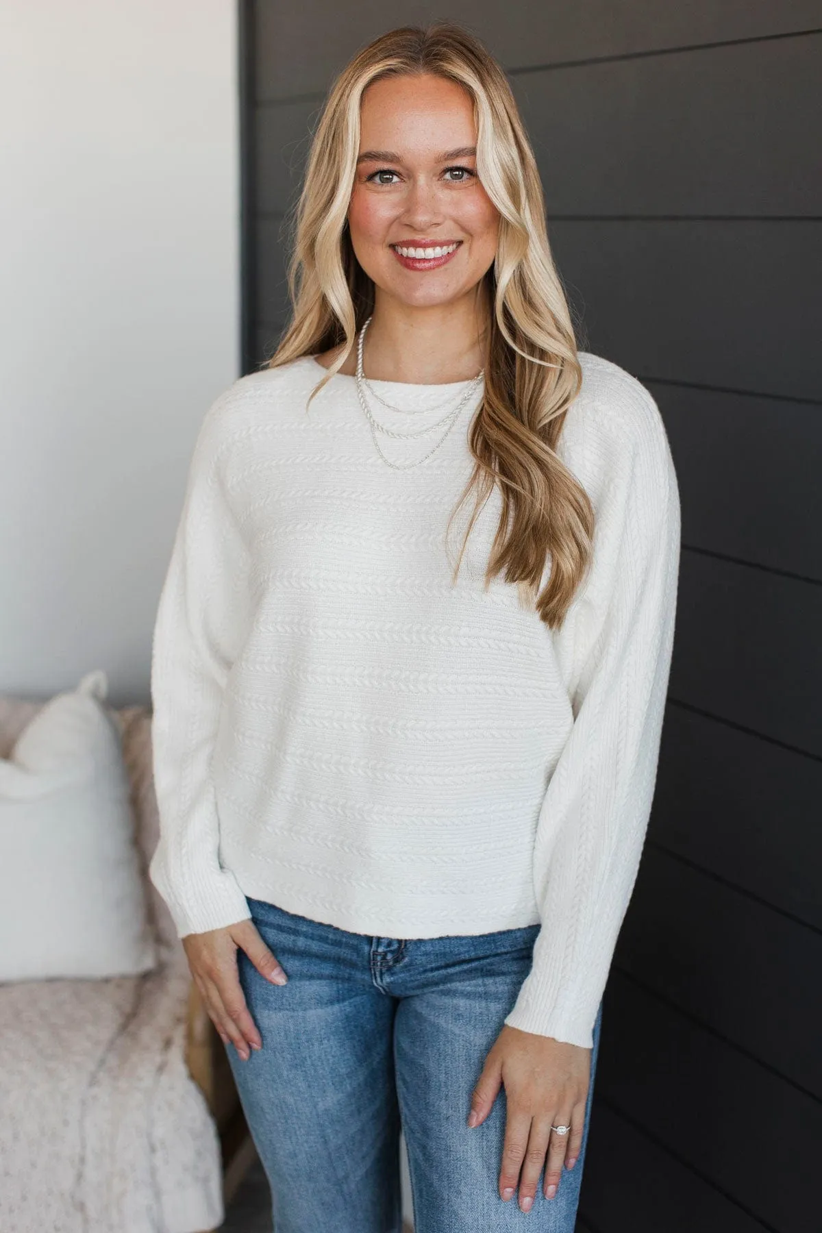 Better To Know Knit Sweater- Off-White