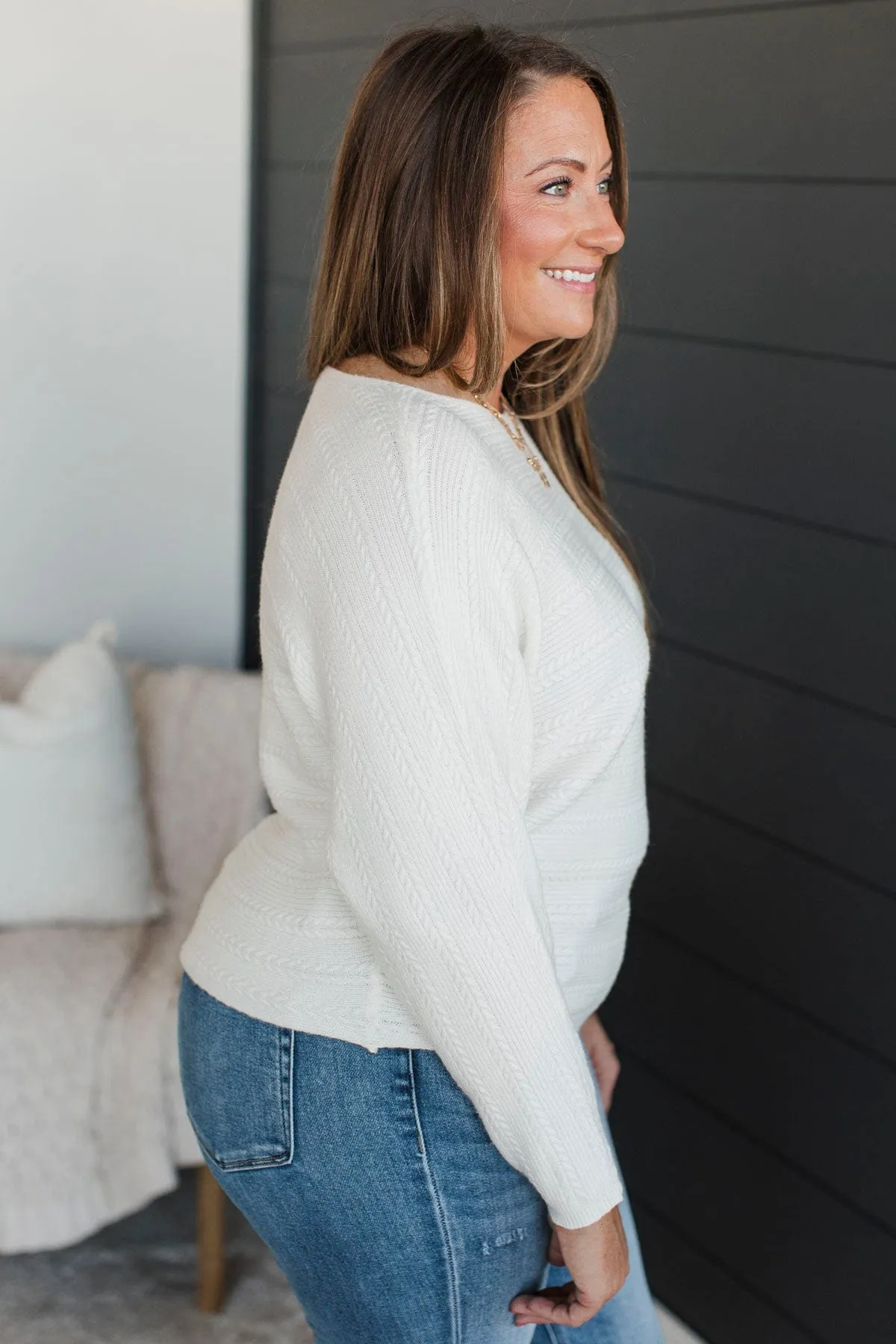 Better To Know Knit Sweater- Off-White