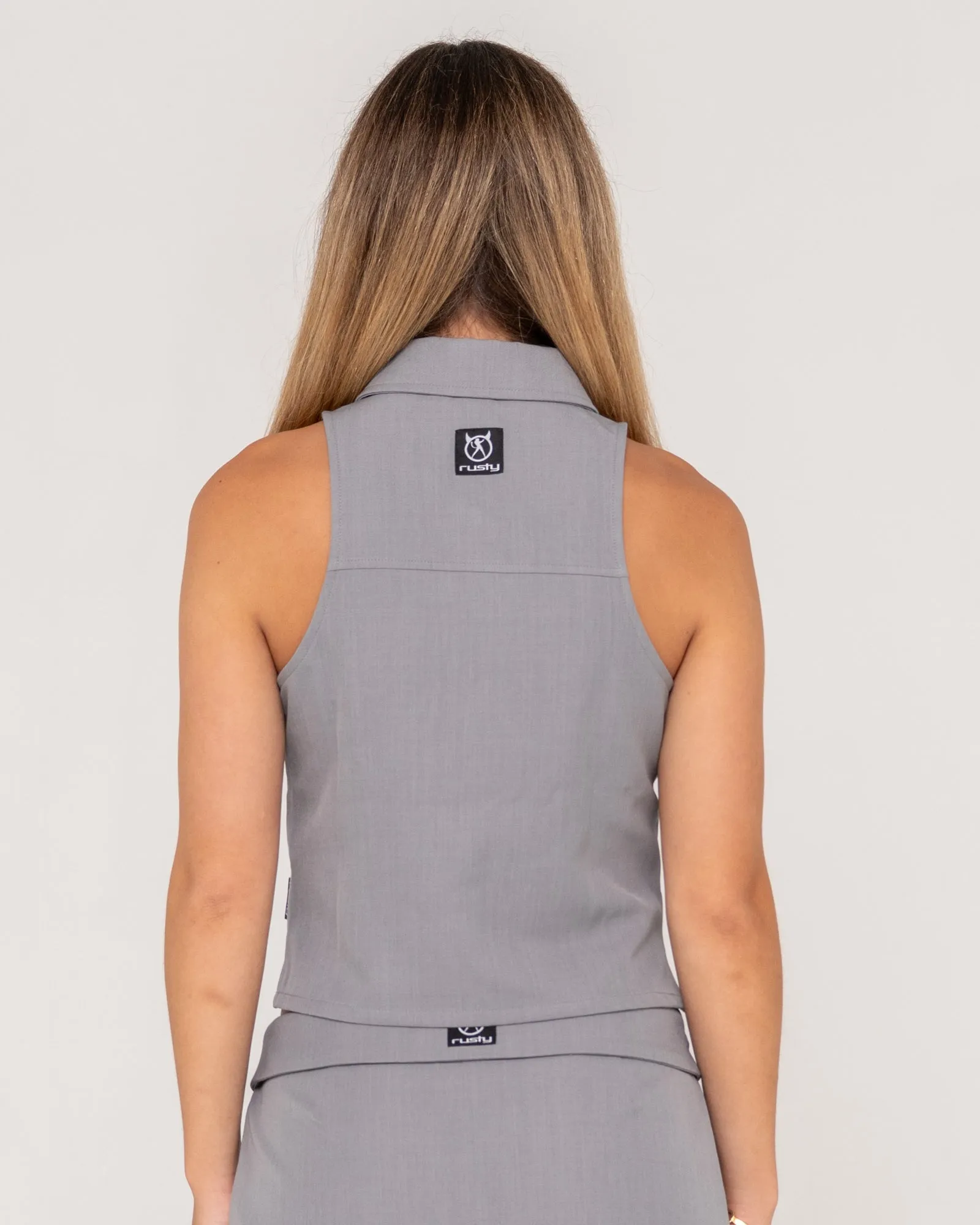 Bizniz Milos Zip Through Top