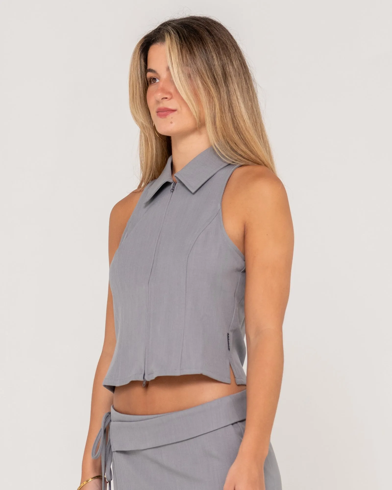 Bizniz Milos Zip Through Top