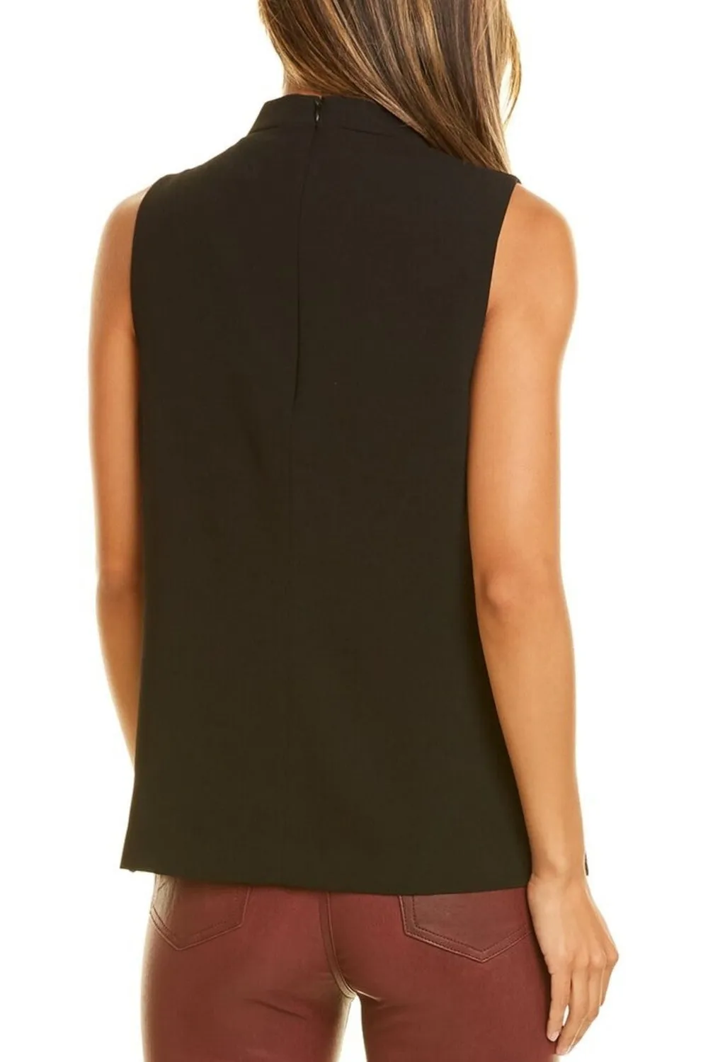 Black High Neck Sleeveless Top