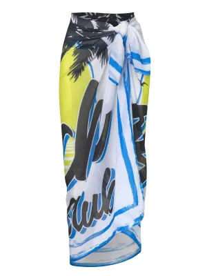 Blue Black Sarong ::RET