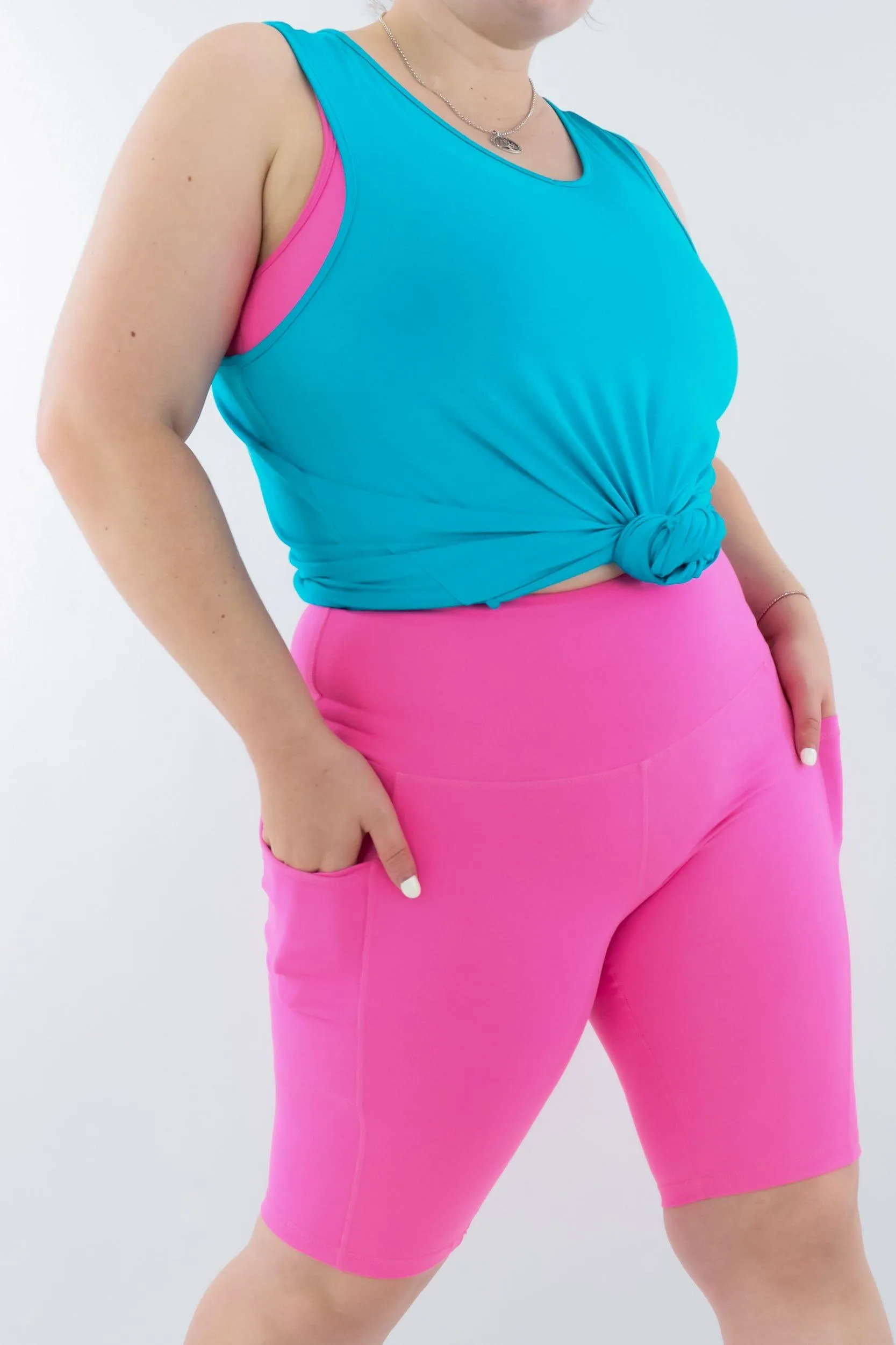 Blue Raspberry - Long Tank Top - V-neck - Sleeveless