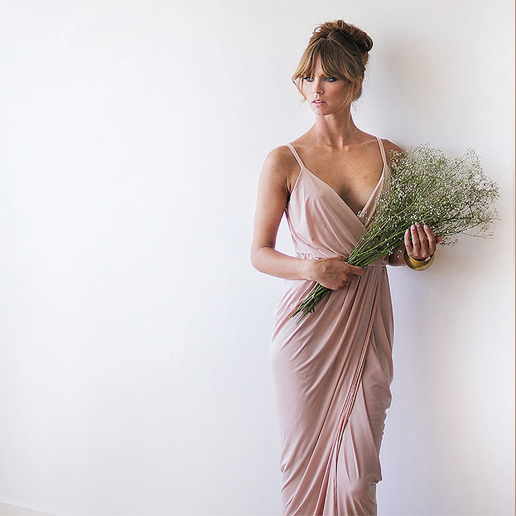 Blush bridesmaids dress #1033