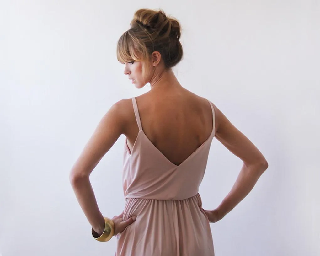 Blush bridesmaids dress #1033