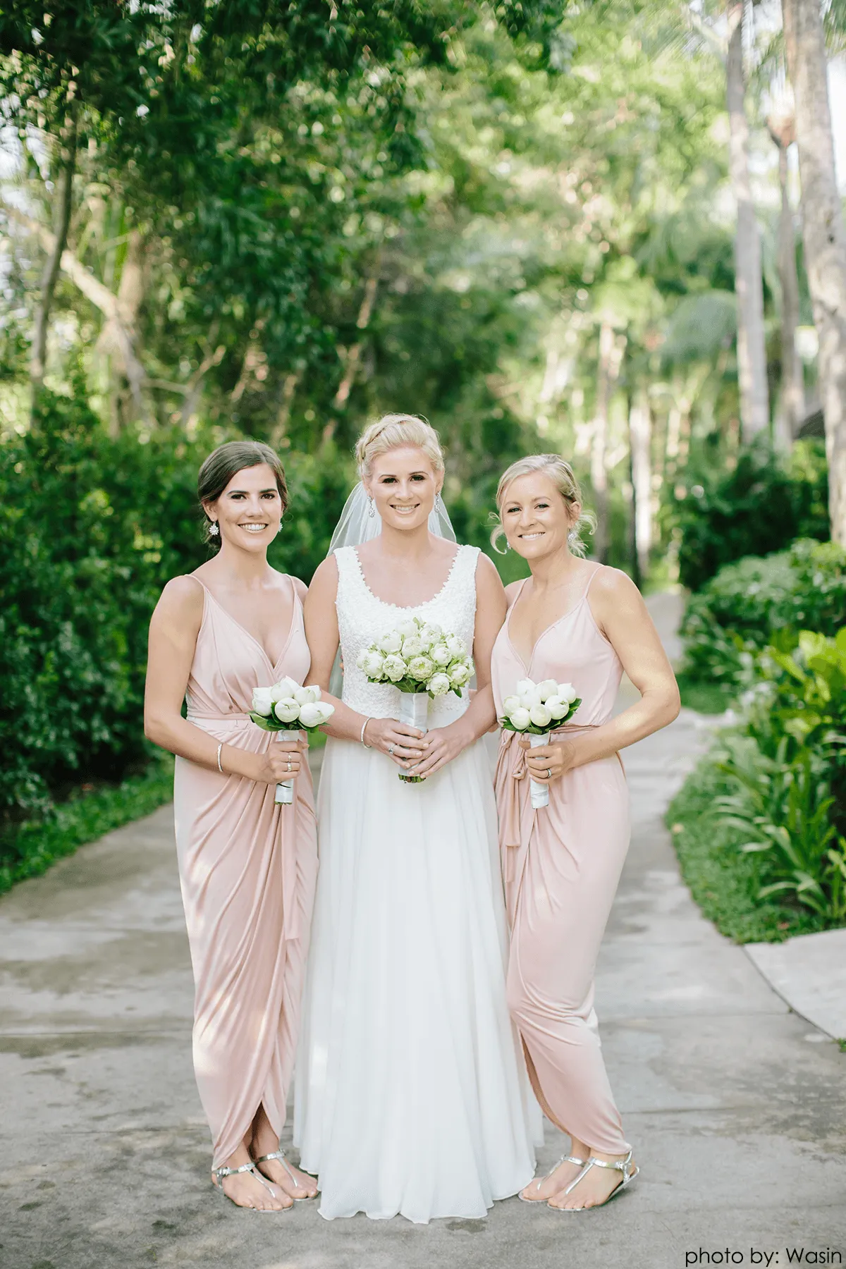 Blush bridesmaids dress #1033