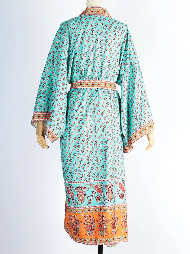 Boho Dress Bikini Cover Up Long Kimono Beach Dress For Women