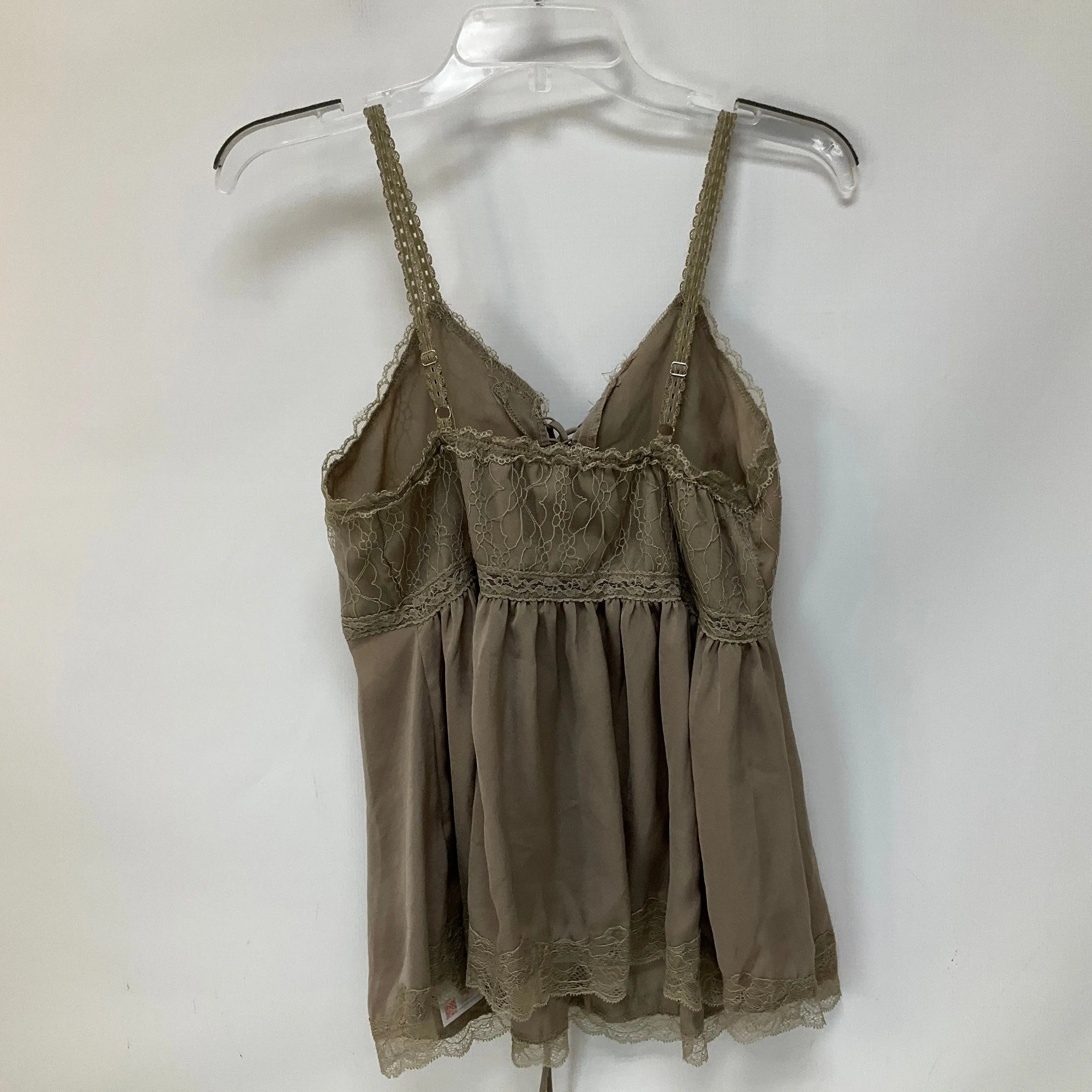 Brown Top Sleeveless Pol, Size S