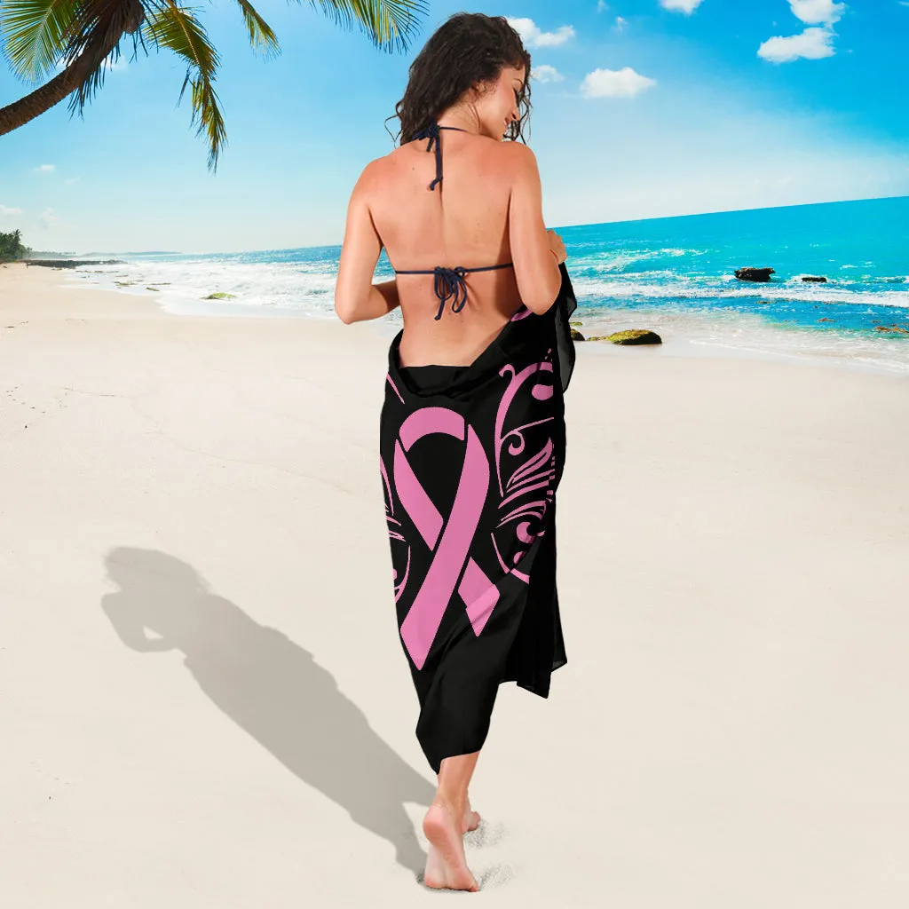 Butterfly Pink Ribbon Sarong