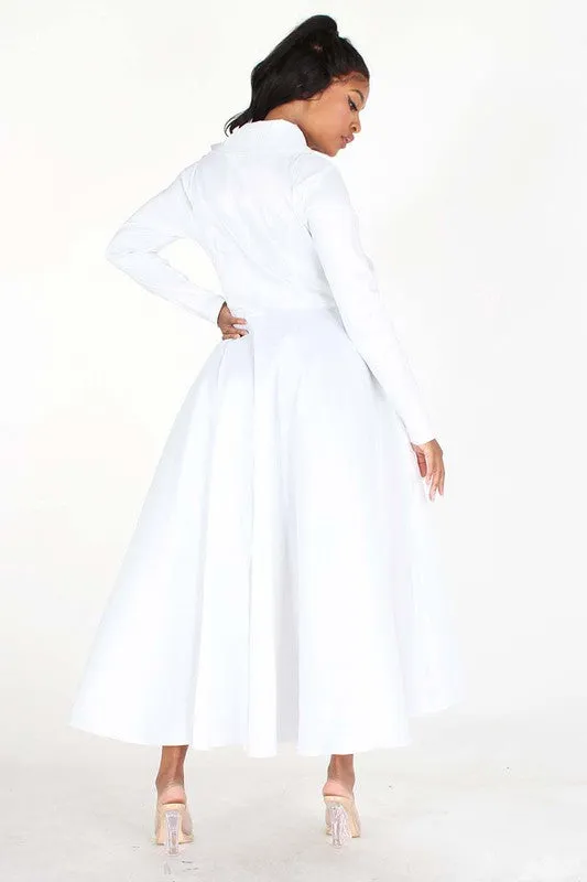 Button Maxi Dress