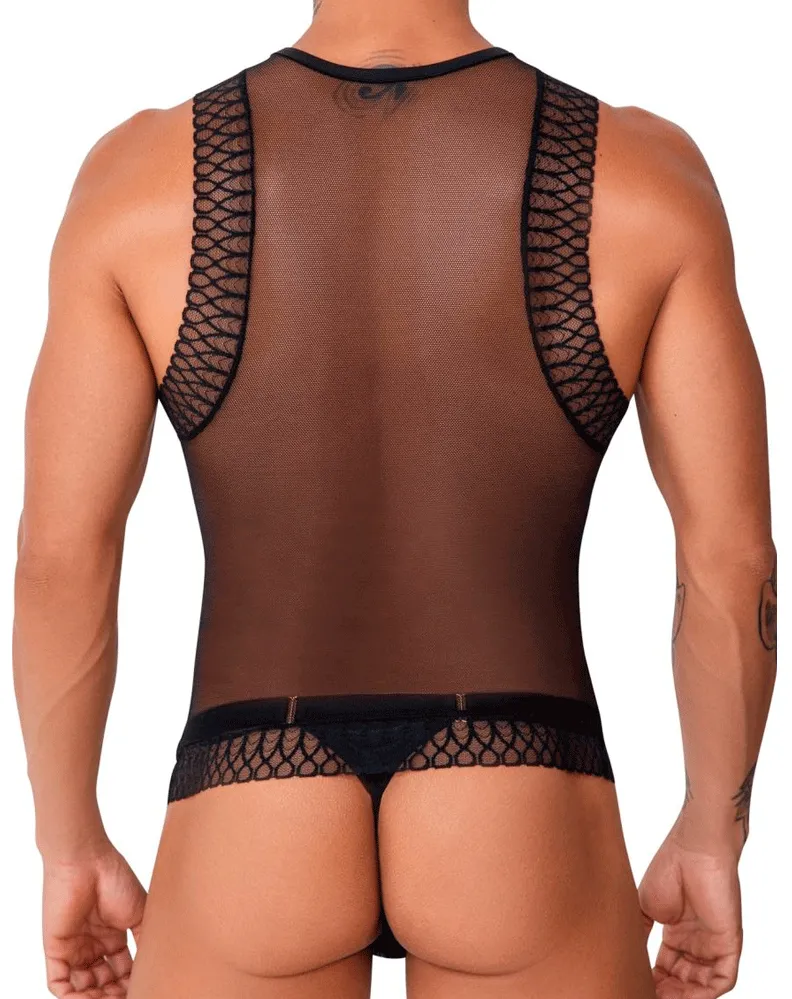 Candyman 99758 Mesh Tank Top Black