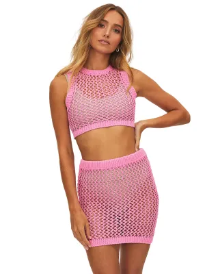 Cassie Skirt Prism Pink ::RET