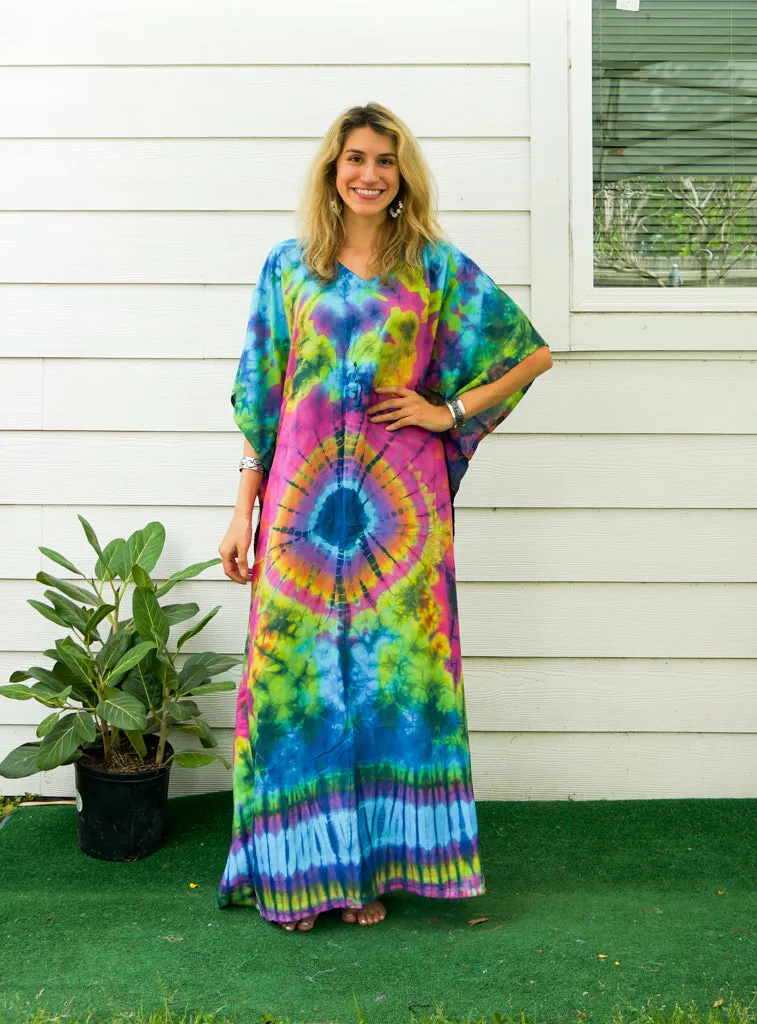 Celestial Fusion Tie Dye Kaftan