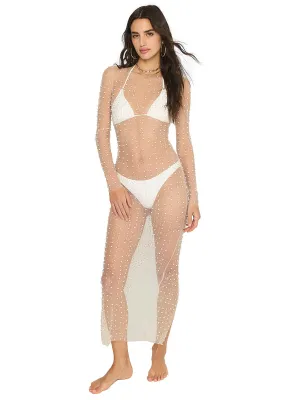 Champagne Nights Mesh Dress ::RET