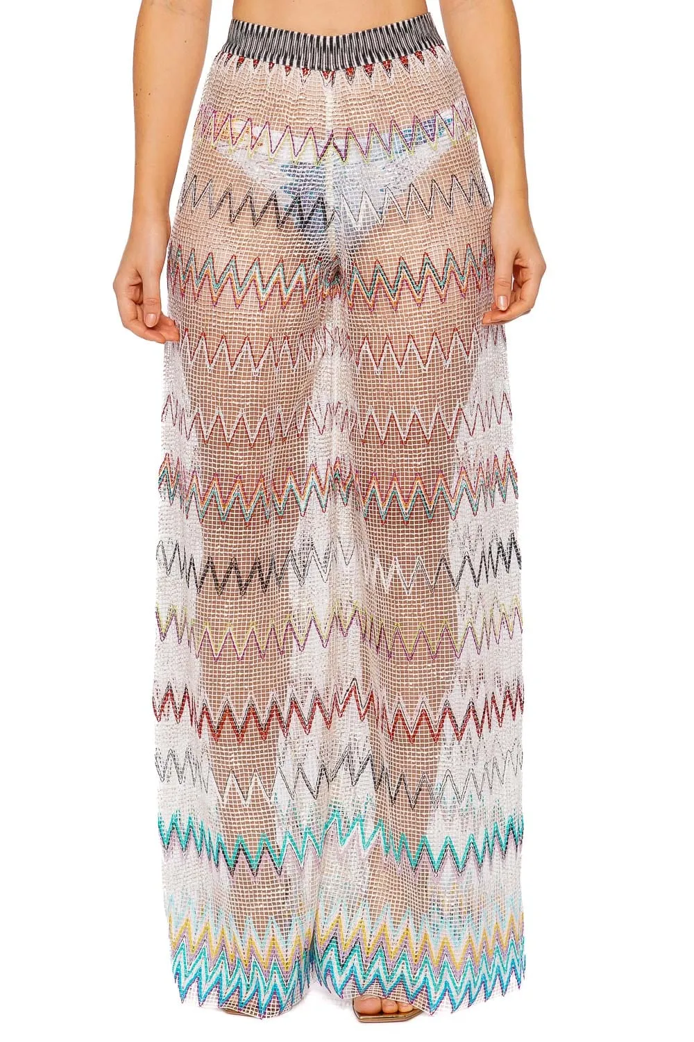 Chevron Wide Leg Cover Up Pant