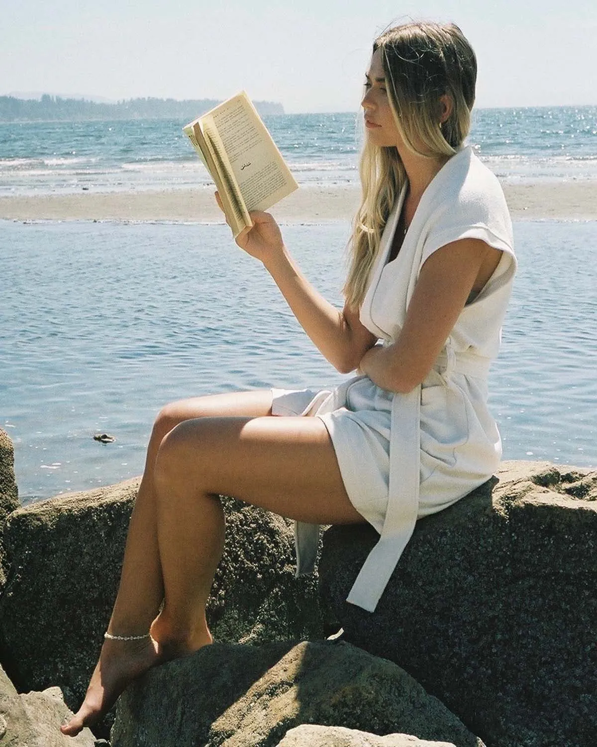 Coco Terry Beach Cover-Up | Ecru