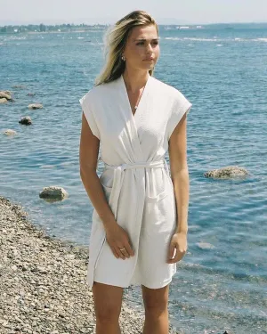 Coco Terry Beach Cover-Up | Ecru