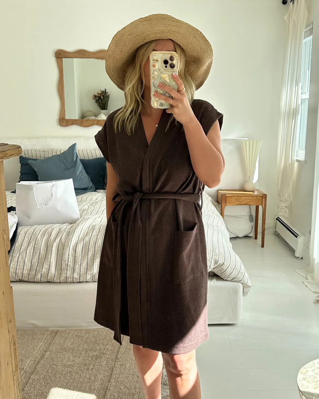 Coco Terry Beach Cover-Up | Espresso