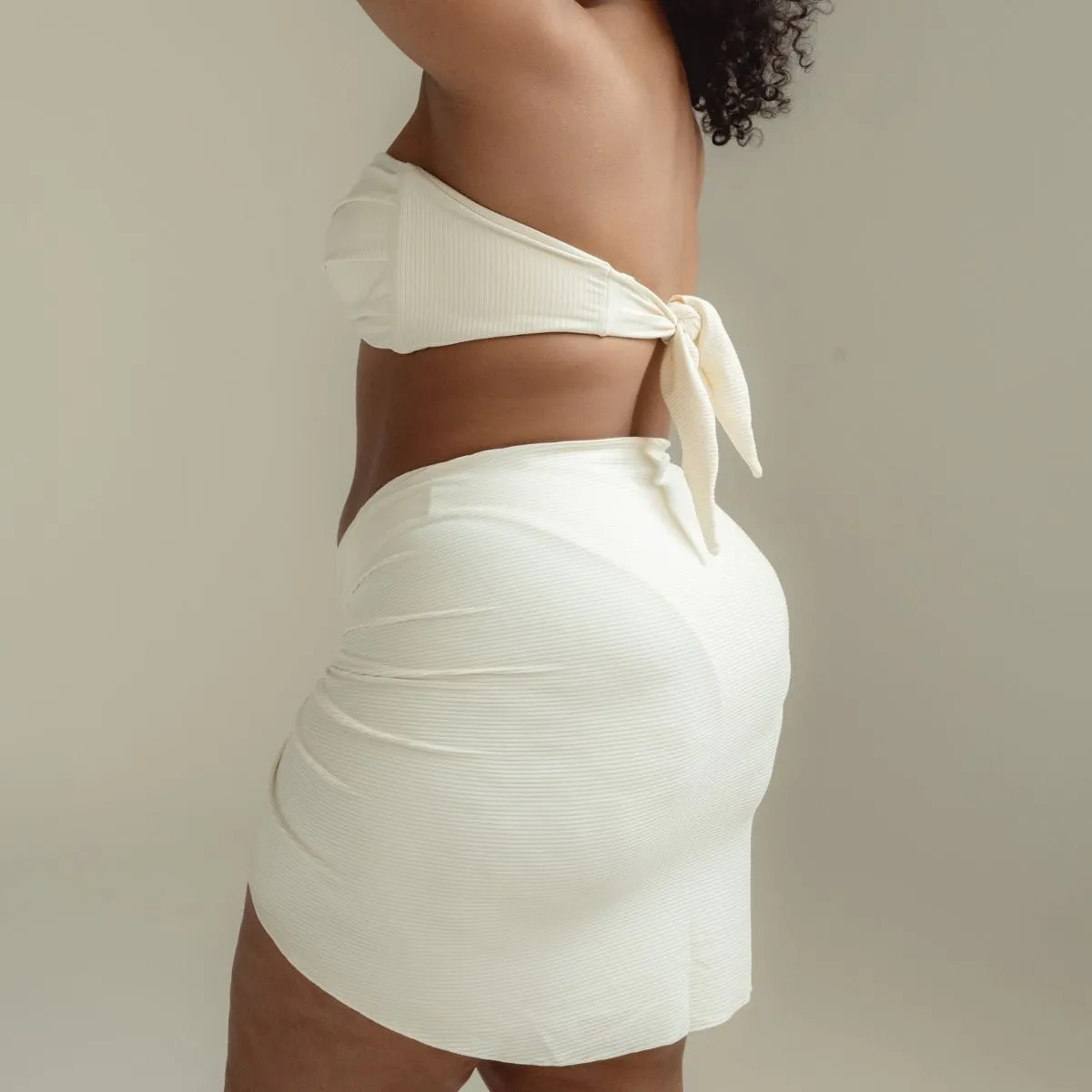 Cream Rib Sarong