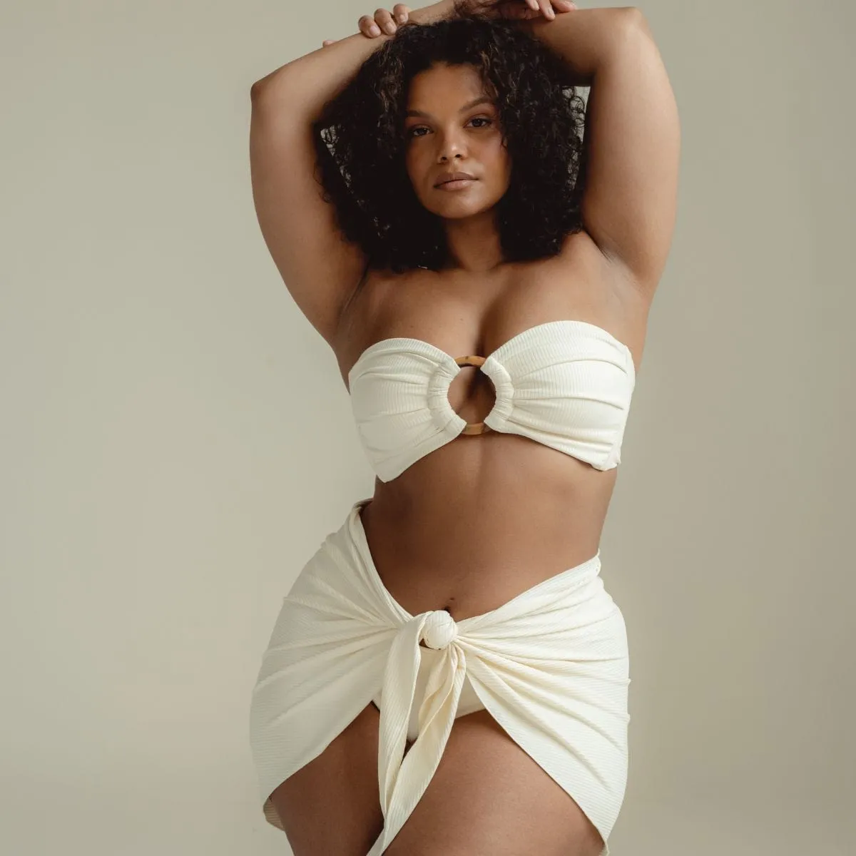 Cream Rib Sarong